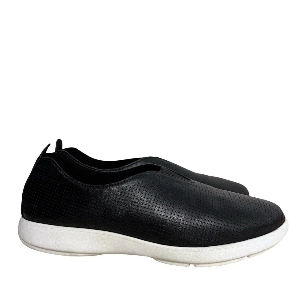 Abeo Virge Women's Shoes Black Leather All Day Comfort Casual Slip On Size 9